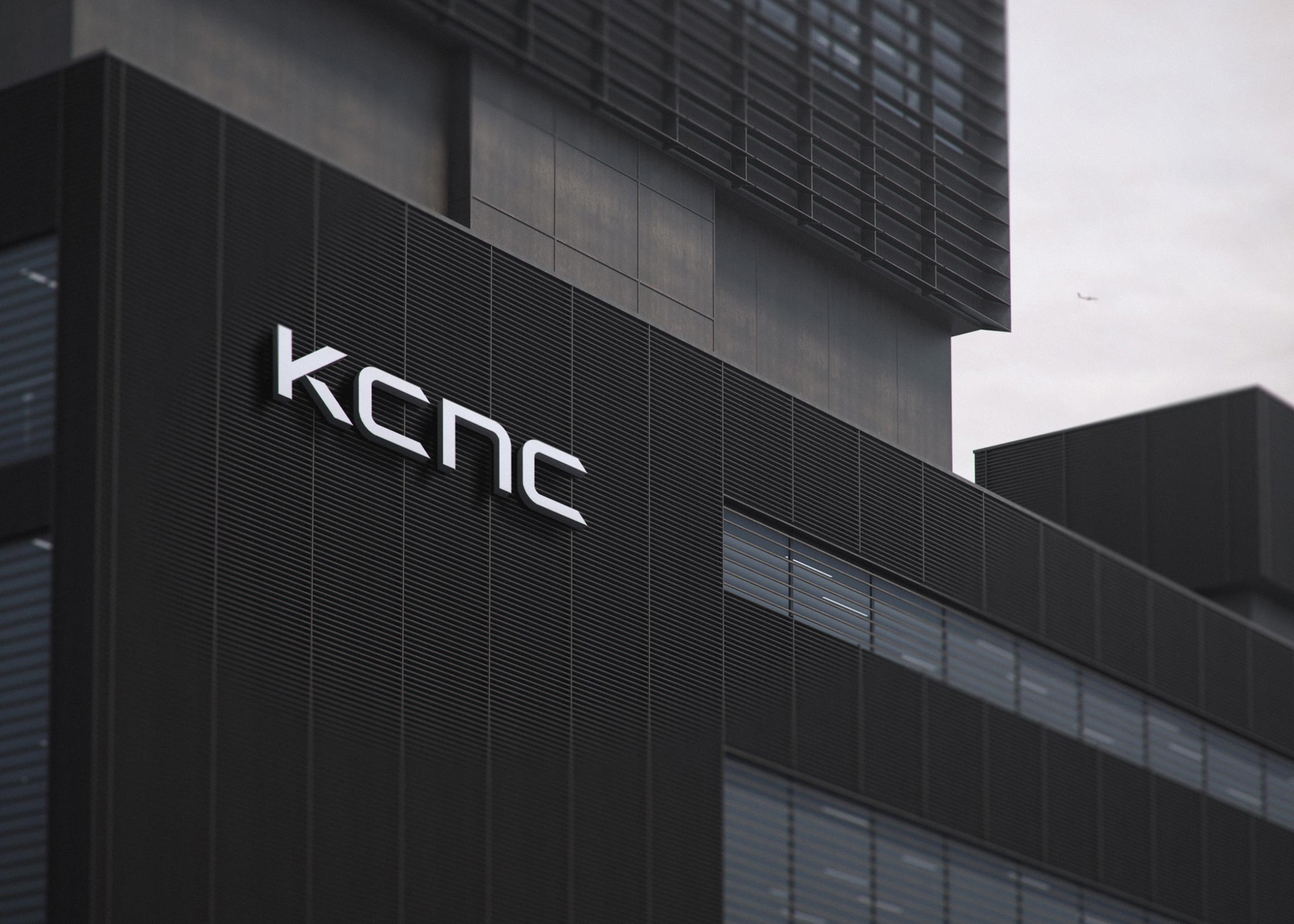KCNC Building Sign